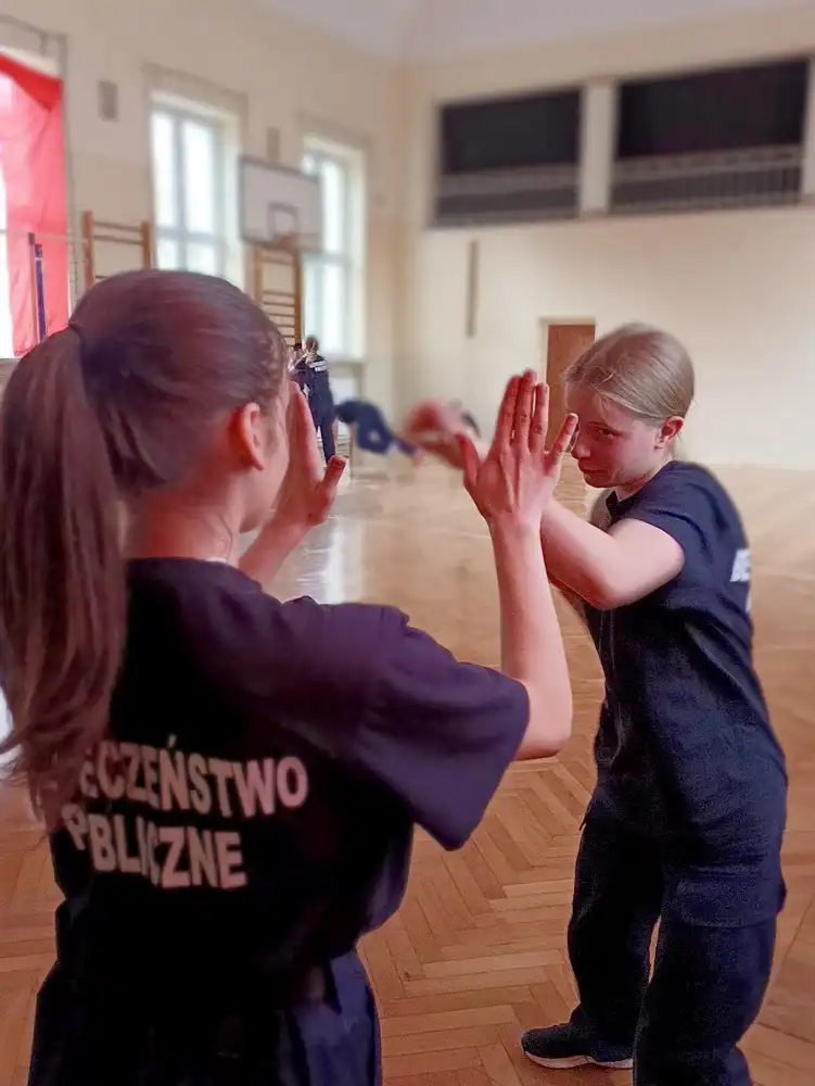 Uczniowie ZS w Marcinkowicach wzięli udział w treningu z mistrzynią świata