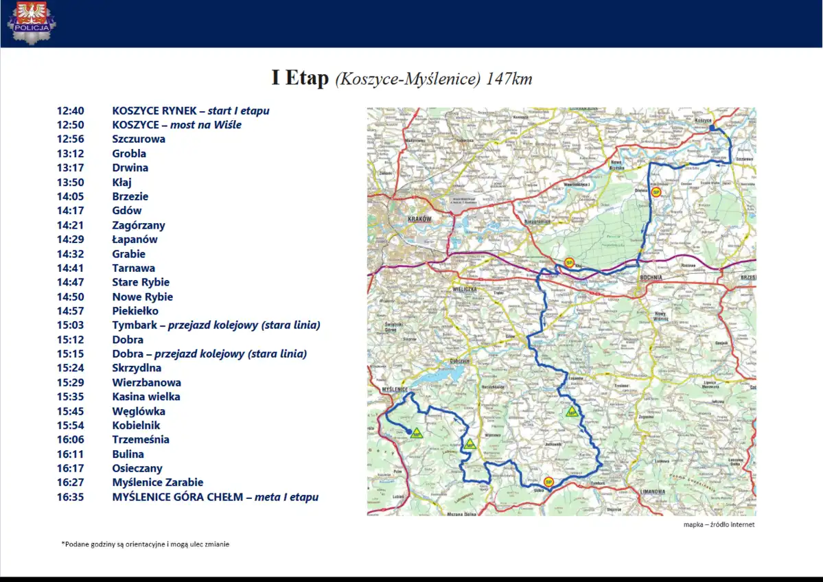 62. Małopolski Wyścig Górski. Będą utrudnienia w ruchu