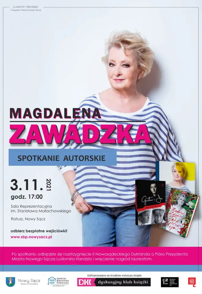 Spotkanie autorskie z Magdaleną Zawadzką w nowosądeckim ratuszu