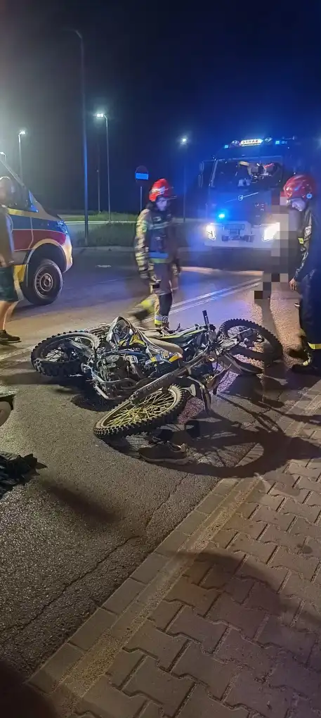 Wypadek w Starym Sączu. Zderzyły się dwa motocykle