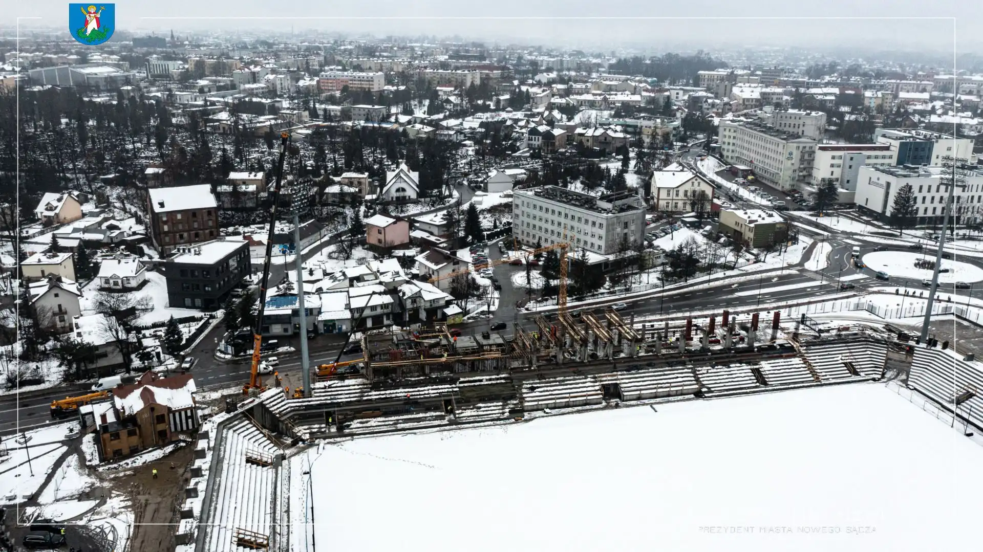 Prace na budowie stadionu miejskiego postępują