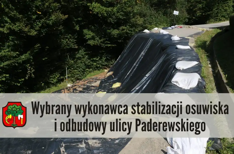 Limanowa: Wybrano Wykonawcę stabilizacji osuwiska wraz z odbudową ul. Paderewskiego