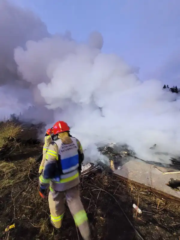 Pożar w Szczawniku. Prawdopodobną przyczyną podpalenie