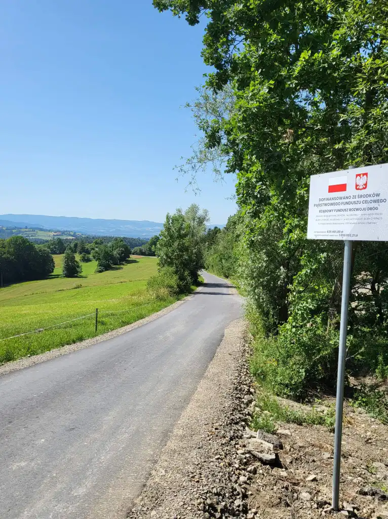 Remont ponad 2 km drogi gminnej w miejscowościach Naściszowa i Klimkówka zakończony