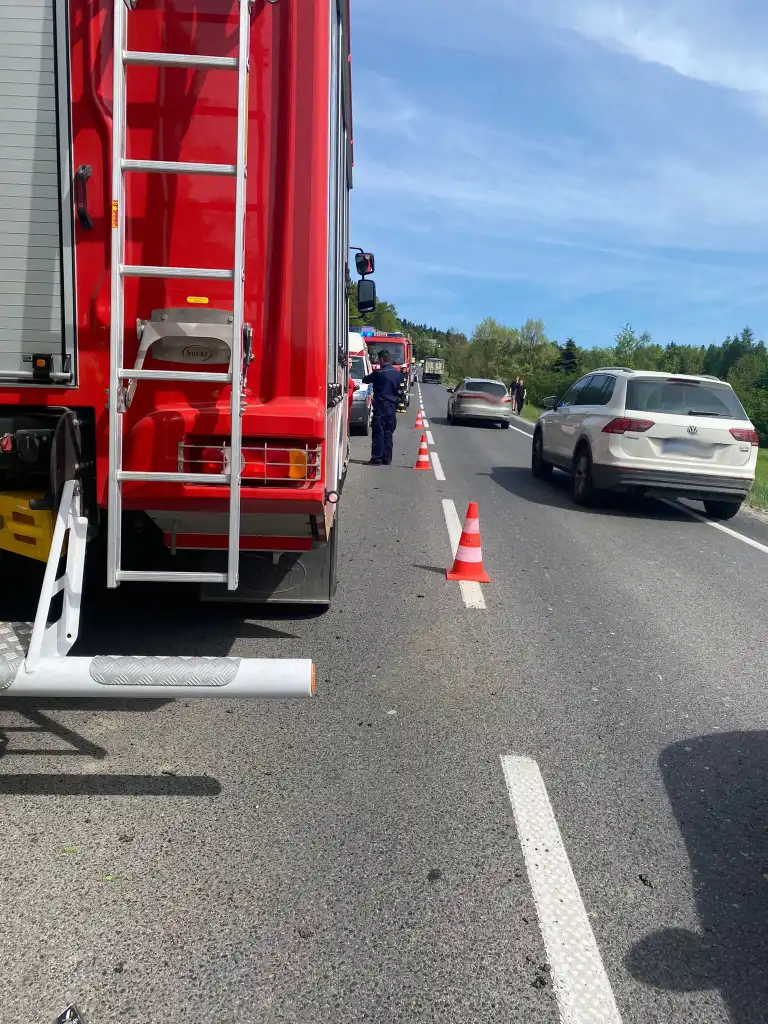 Kraksa na DK28 w Gródku