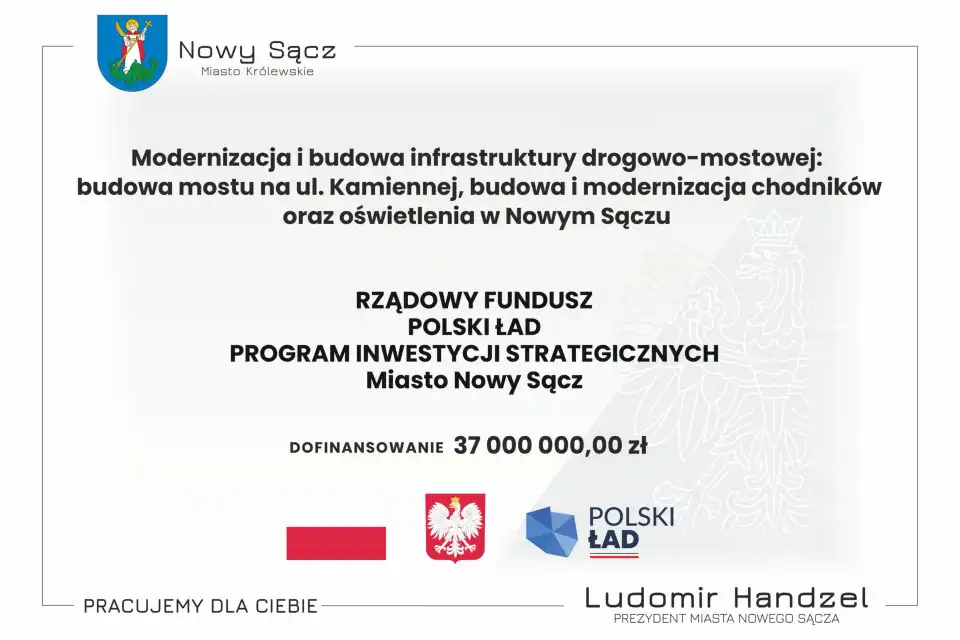 Nowy Sącz: Rusza budowa nad Kamienicą, w ciągu ul. Kamiennej