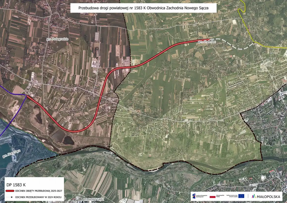 Obwodnica Zachodnia Nowego Sącza przejdzie gruntowną modernizację. Inwestycja za 20 mln zł