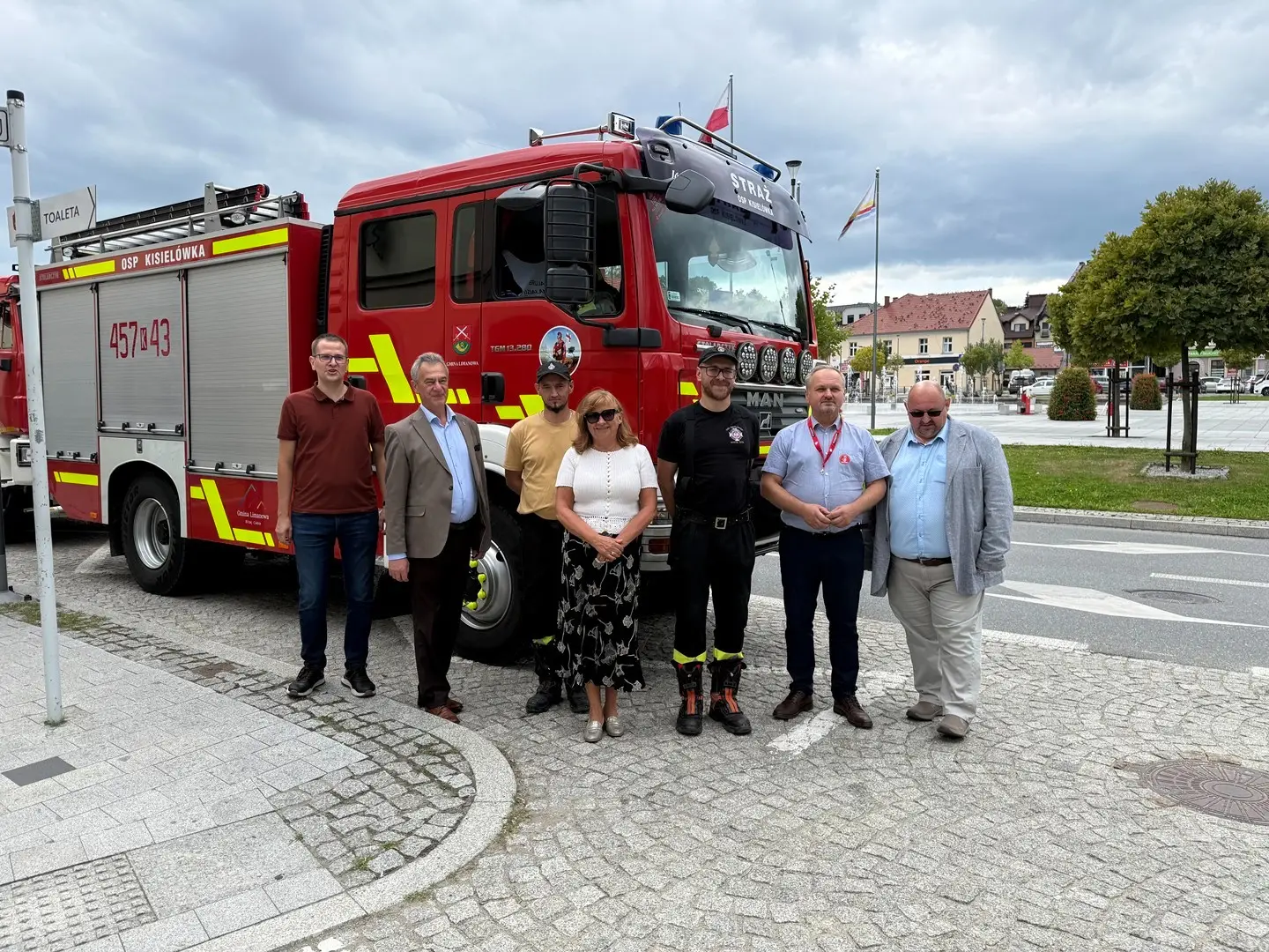 Alarm, pierwsza pomoc i plecak ewakuacyjny. Tak wyglądał trening na rynku w Limanowej
