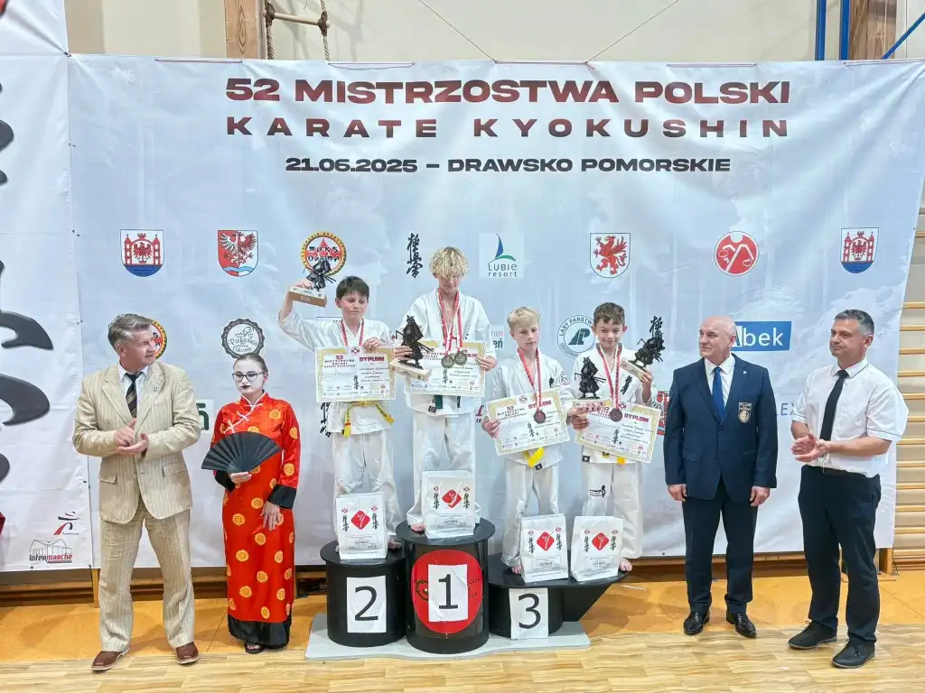 Limanowianie z medalami Mistrzostw Polski Karate Kyokushin