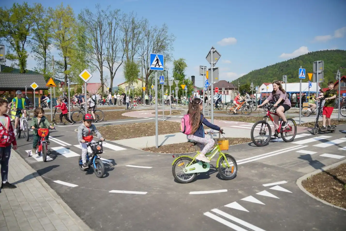W Tymbarku otwarto miasteczko rowerowe