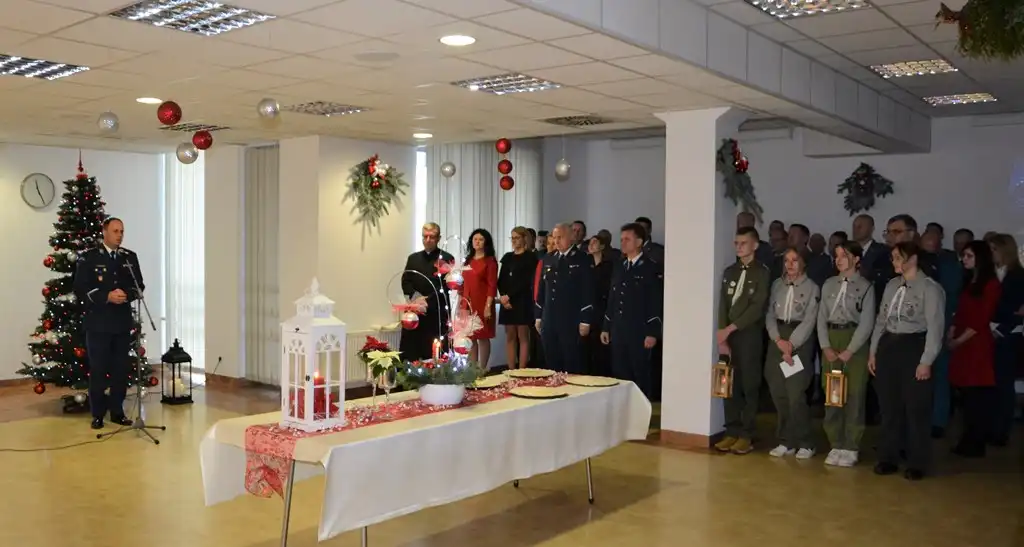 Spotkanie opłatkowe w sądeckiej komendzie