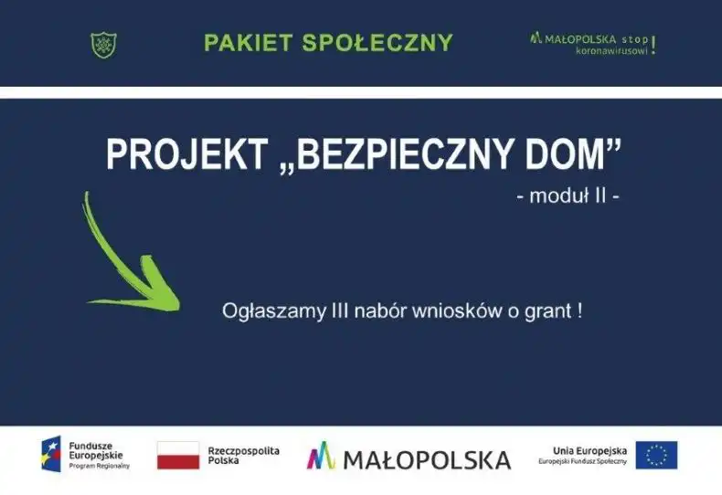 Małopolska: Kolejne wsparcie w ramach Pakietu Społecznego Małopolskiej Tarczy Antykryzysowej