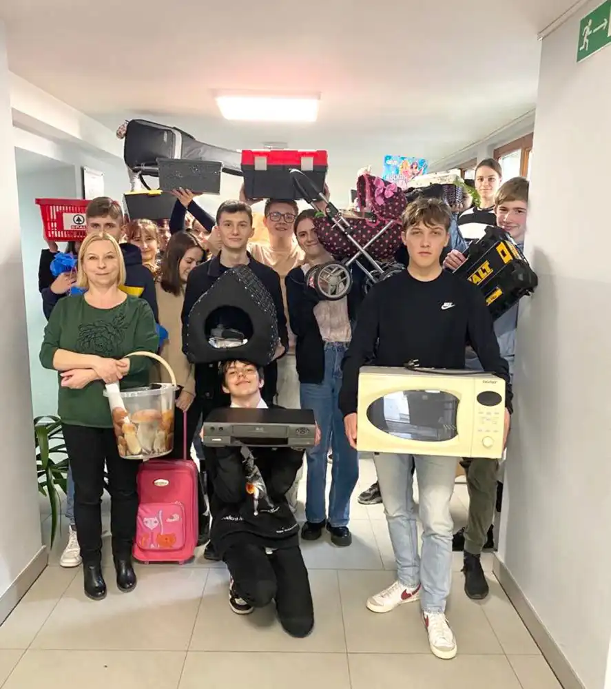 Akcja „Dzień bez plecaka” w ZS w Starym Sączu