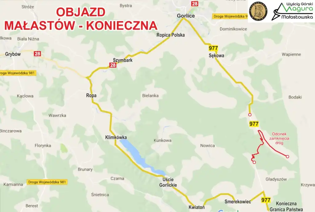 Uwaga kierowcy! Utrudnienia w ruchu podczas 12. Wyścigu Górskiego Magura Małastowska