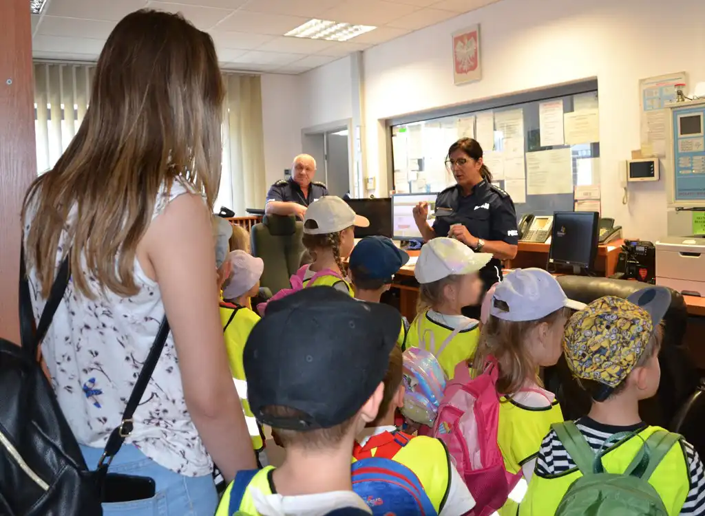 Wizyta małych gości w sądeckiej komendzie