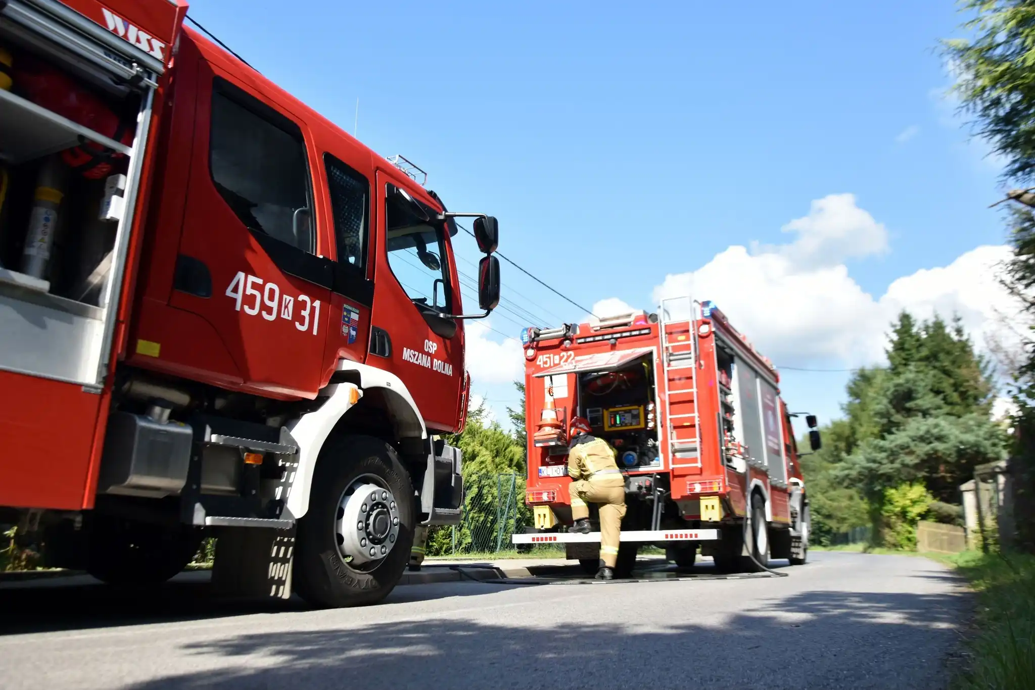 Mszana Dolna: Pożar kotłowni w budynku mieszkalnym