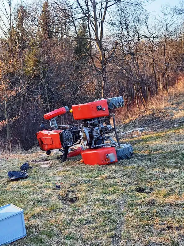 Krasne Potockie: Wypadek podczas prac gospodarczych. Ciągnik rolniczy przygniótł 19-latka