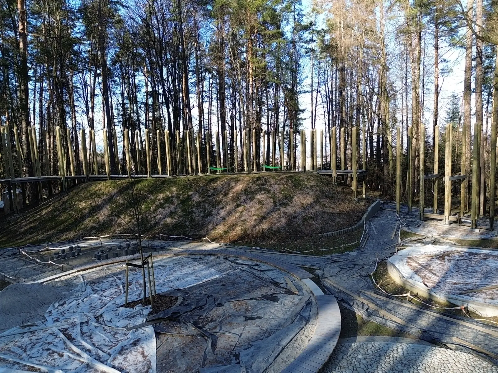 Kładka nad lasem i cztery sfery do odkrycia. Orbisfera nabiera kształtów