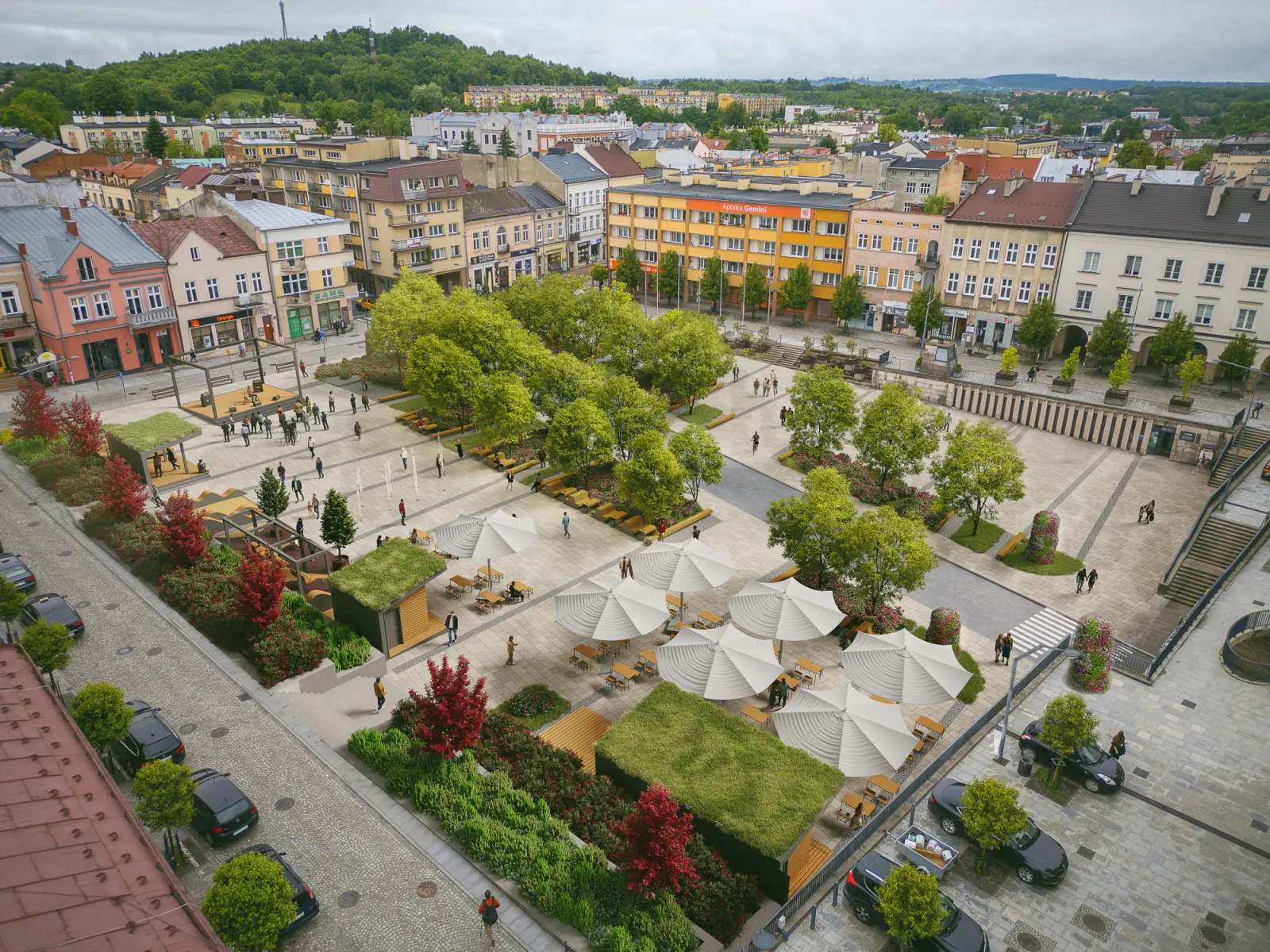 Zielona rewolucja w Gorlicach. Centrum miasta zyska więcej zieleni i przestrzeni publicznych