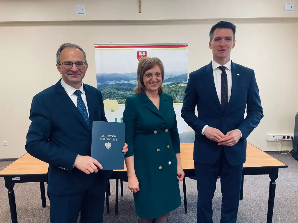 Wicewojewoda Mateusz Małodziński w Limanowej. Uczestniczył w XXXIII sesji Rady Powiatu