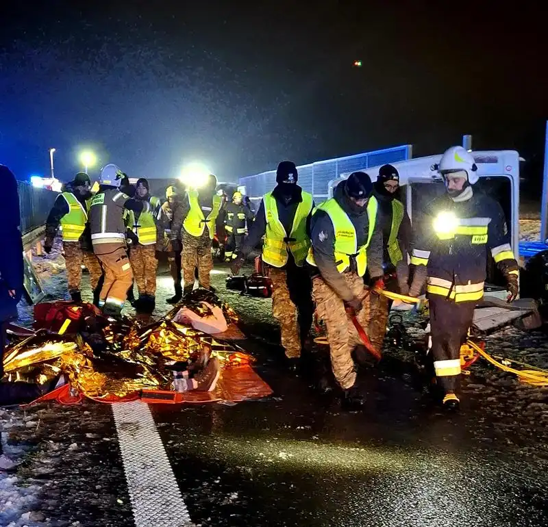 Mayday’25 na obwodnicy Oświęcimia. Służby ćwiczą scenariusz zdarzenia masowego