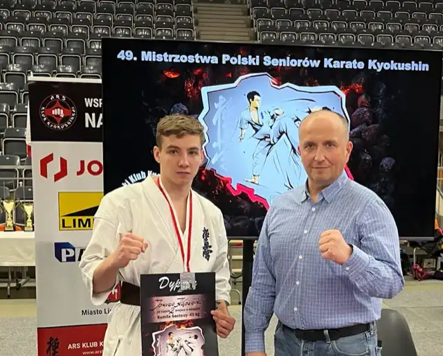 Limanowski karateka – Jakub Kądziołka wicemistrzem Polski w Karate Kyokushin