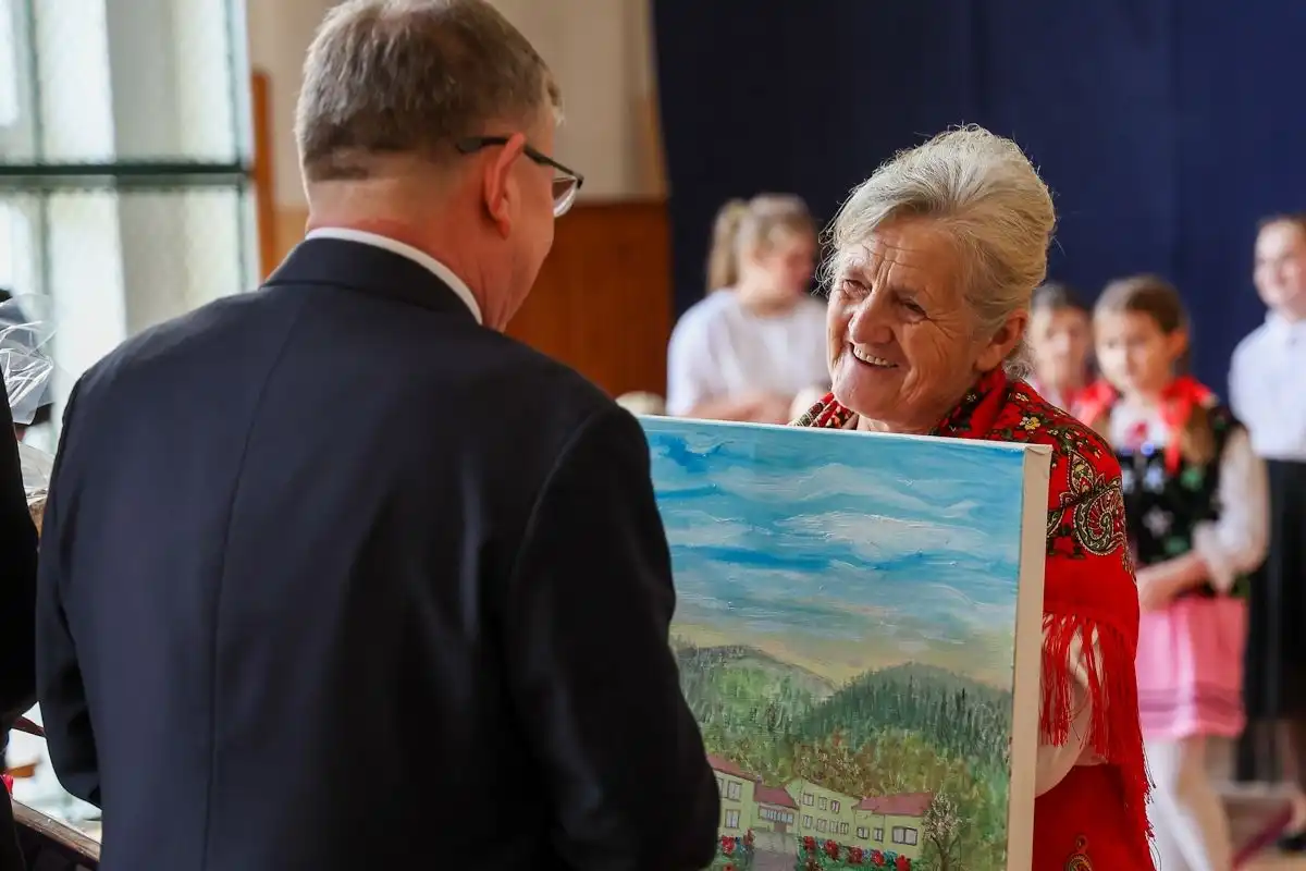 Marszałek Witold Kozłowski z wizytą w gminie Łabowa