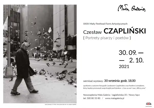 30 września wernisaż wystawy fotografii Portrety pisarzy i poetów - Czesław Czapliński