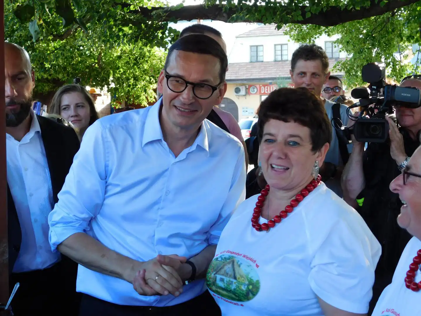 Premier Mateusz Morawiecki z wizytą w Starym Sączu [FILM]