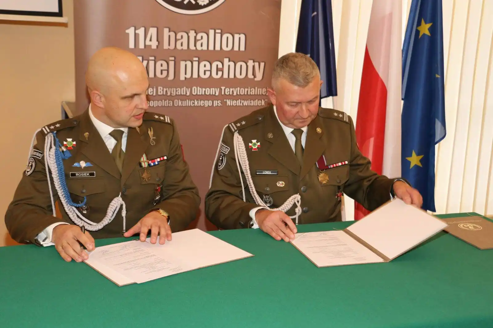 Zmiana Dowódcy w 114 Batalionie Lekkiej Piechoty w Limanowej