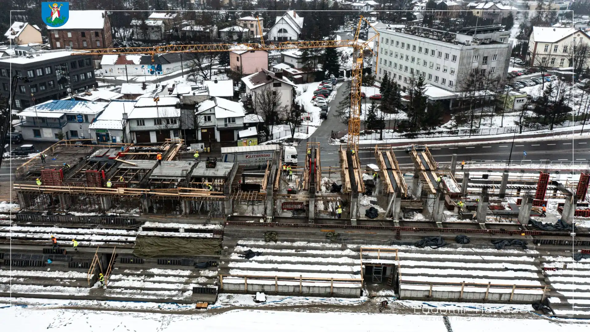 Prace na budowie stadionu miejskiego postępują