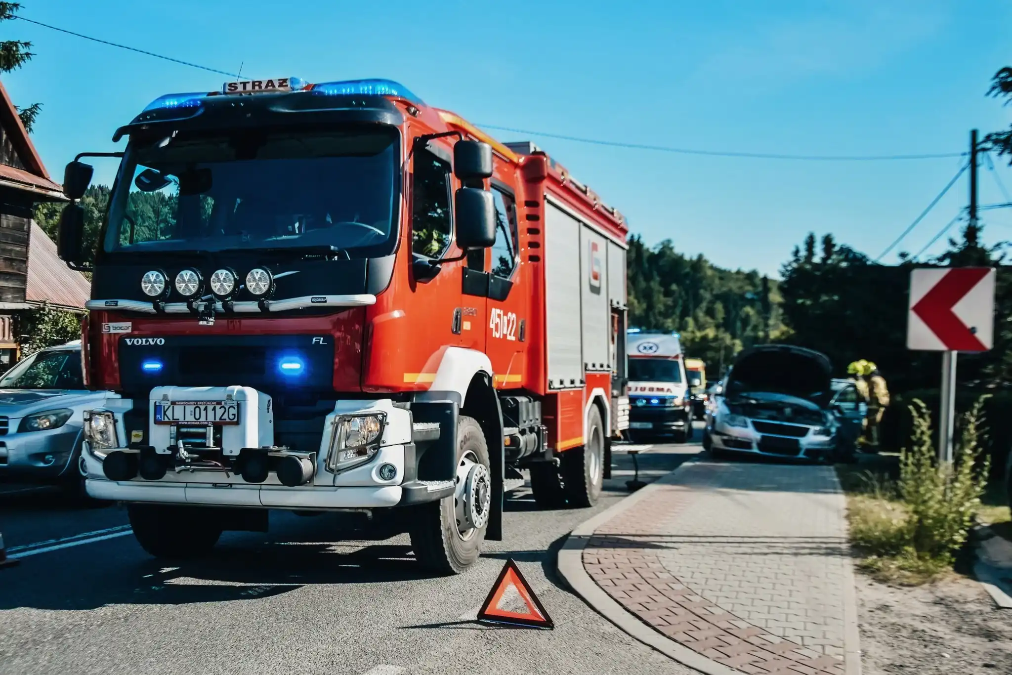Wypadek na DK28 w Mszanie Dolnej. Wśród poszkodowanych dziecko