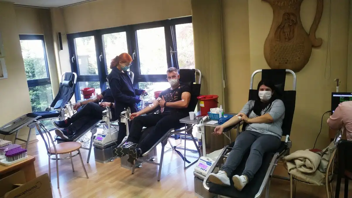 W PSP w Krynicy Zdroju odbyła się akcja poboru krwi. Dawcy oddali ponad 13 litrów krwi