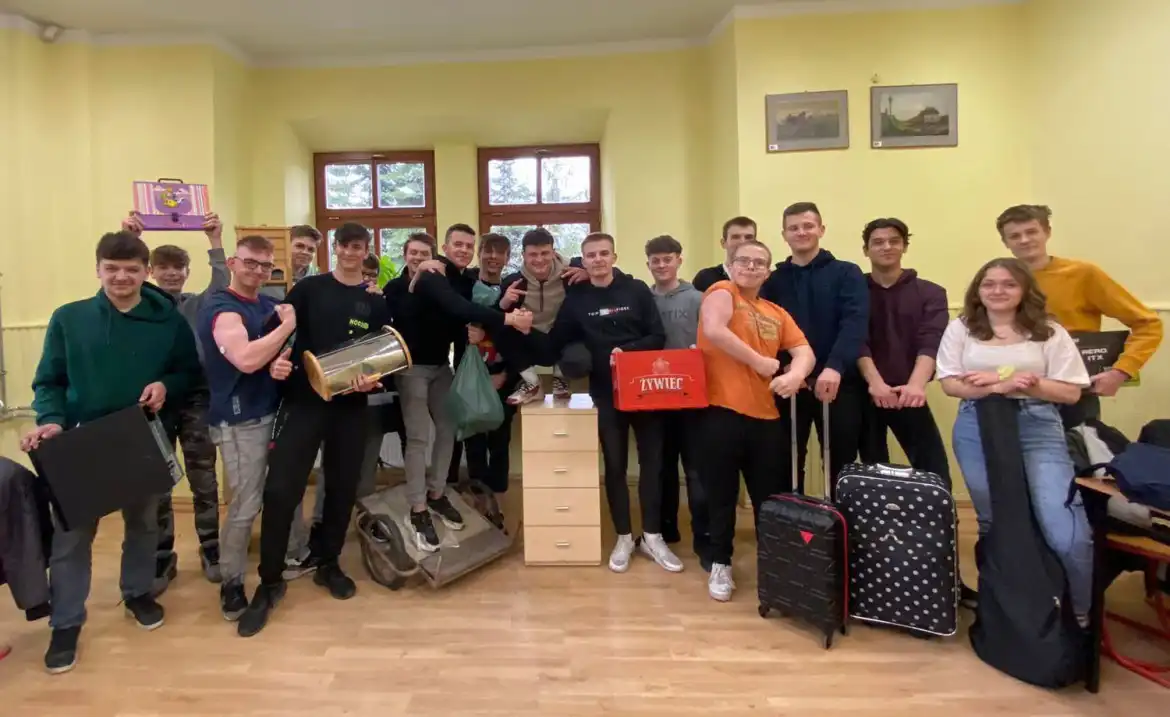 Akcja „Dzień bez plecaka” w ZS w Starym Sączu