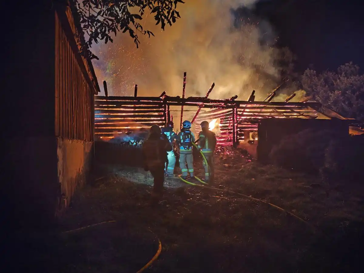 Pożar w Przysietnicy. Spłonął budynek gospodarczy