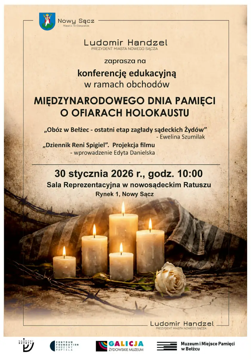 Edukacja i pamięć: konferencja w ramach Dnia Pamięci o Ofiarach Holokaustu