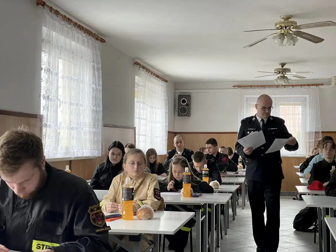 Eliminacje powiatowe Ogólnopolskiego Turnieju Wiedzy Pożarniczej „Młodzież zapobiega pożarom”