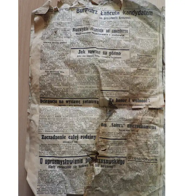 Ciekawe znalezisko podczas prac remontowych w muszyńskim ratuszu