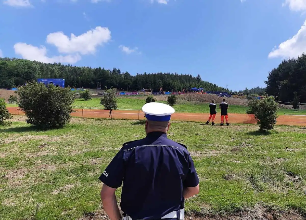 Igrzyska Europejskie w Krynicy-Zdroju. O bezpieczeństwo na terenie uzdrowiska dbali m.in. sądeccy policjanci
