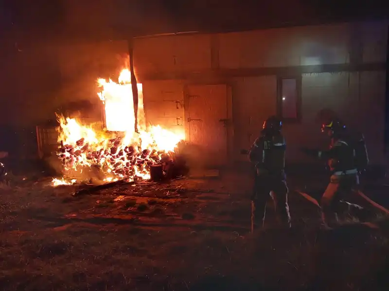 Pożar w Powroźniku. Płonął nowobudowany dom