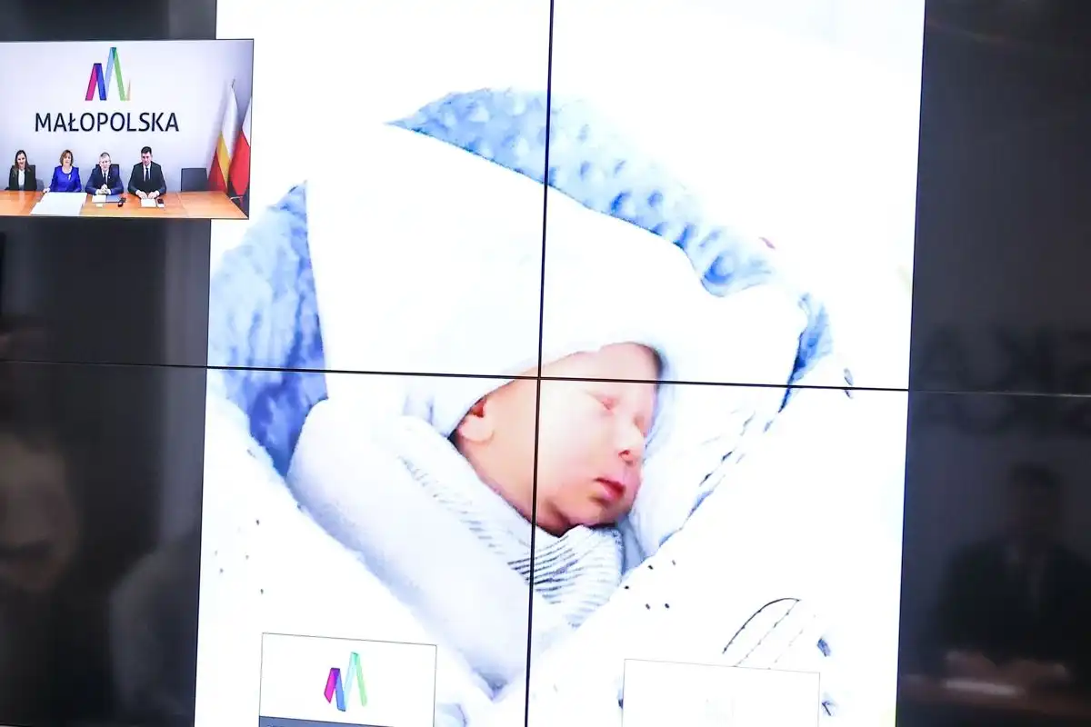 Małopolska: Pierwsze dzieci urodzone w 2023 roku
