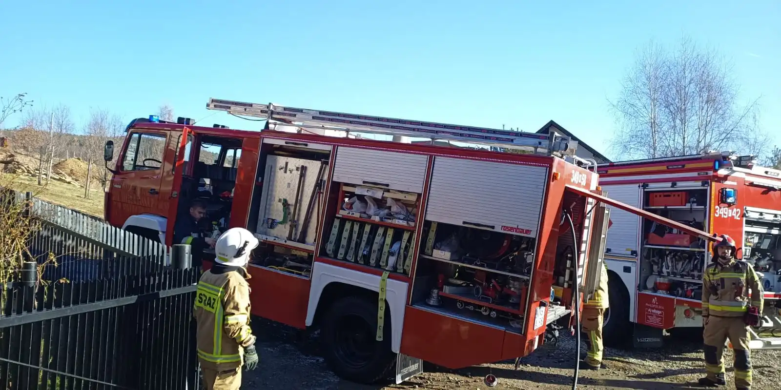 Pożar w Zagorzynie. Paliło się na poddaszu domu jednorodzinnego