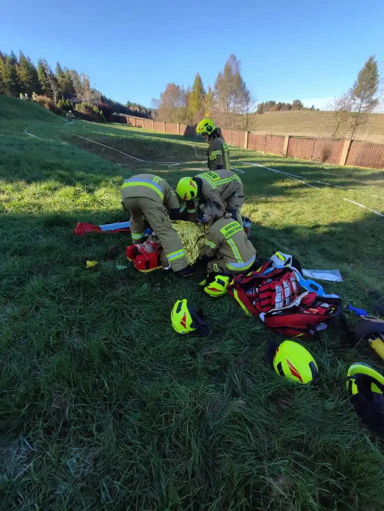 Strażacy ochotnicy z gminy Krynica-Zdrój doskonalili swoje umiejętności
