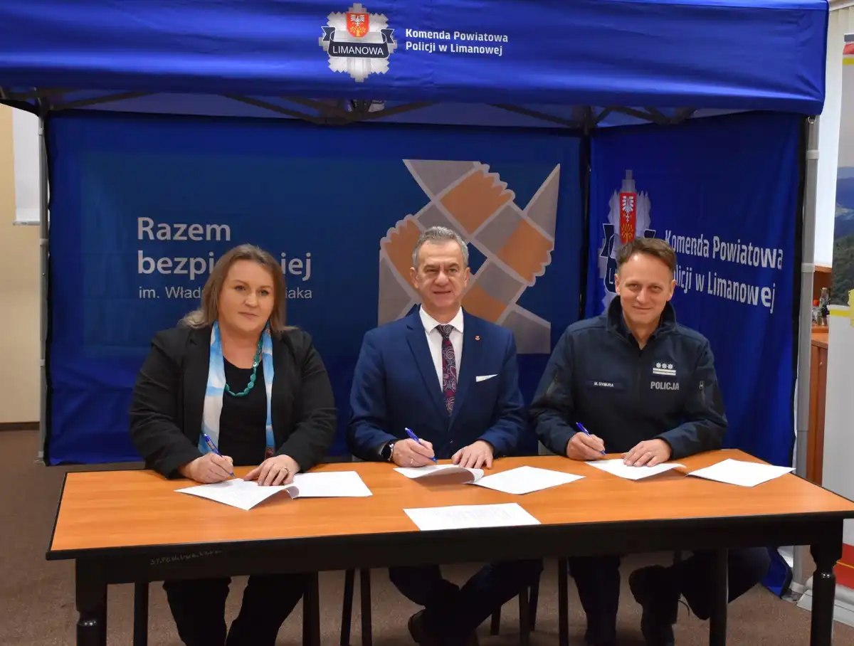 Nowoczesny sprzęt dla limanowskiej policji w ramach programu 'Bezpieczny Powiat Limanowski'