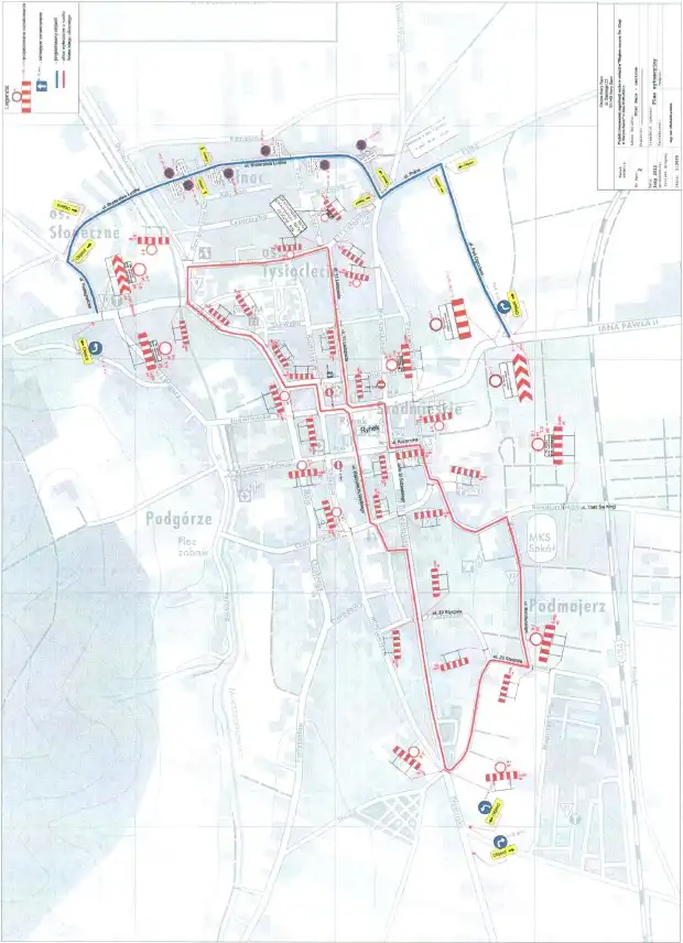 Uwaga! 6 maja tymczasowa zmiana organizacji ruchu w związku z Nocnym Biegiem Św. Kingi