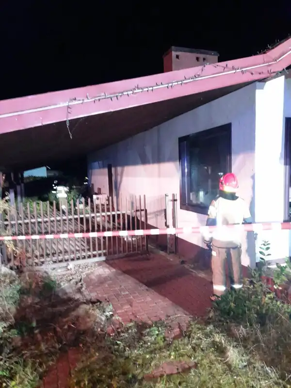 Pożar w Jazowsku. Płonął pustostan