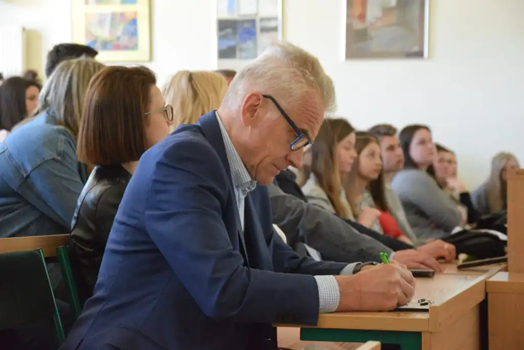 Burmistrz Jacek Lelek spotkał się ze studentami PWSZ