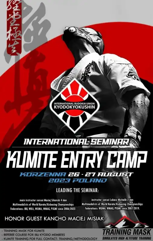 W Korzennej odbędzie się Entry Kumite Camp – seminarium dla mistrzów karate kyokushin z minimum czarnym pasem