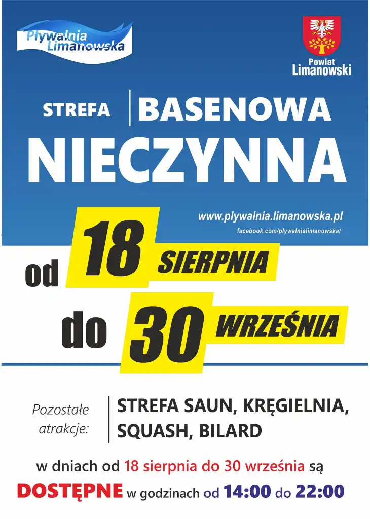 Wielkie zmiany w Pływalni Limanowskiej. Nowa przestrzeń i udogodnienia dla gości
