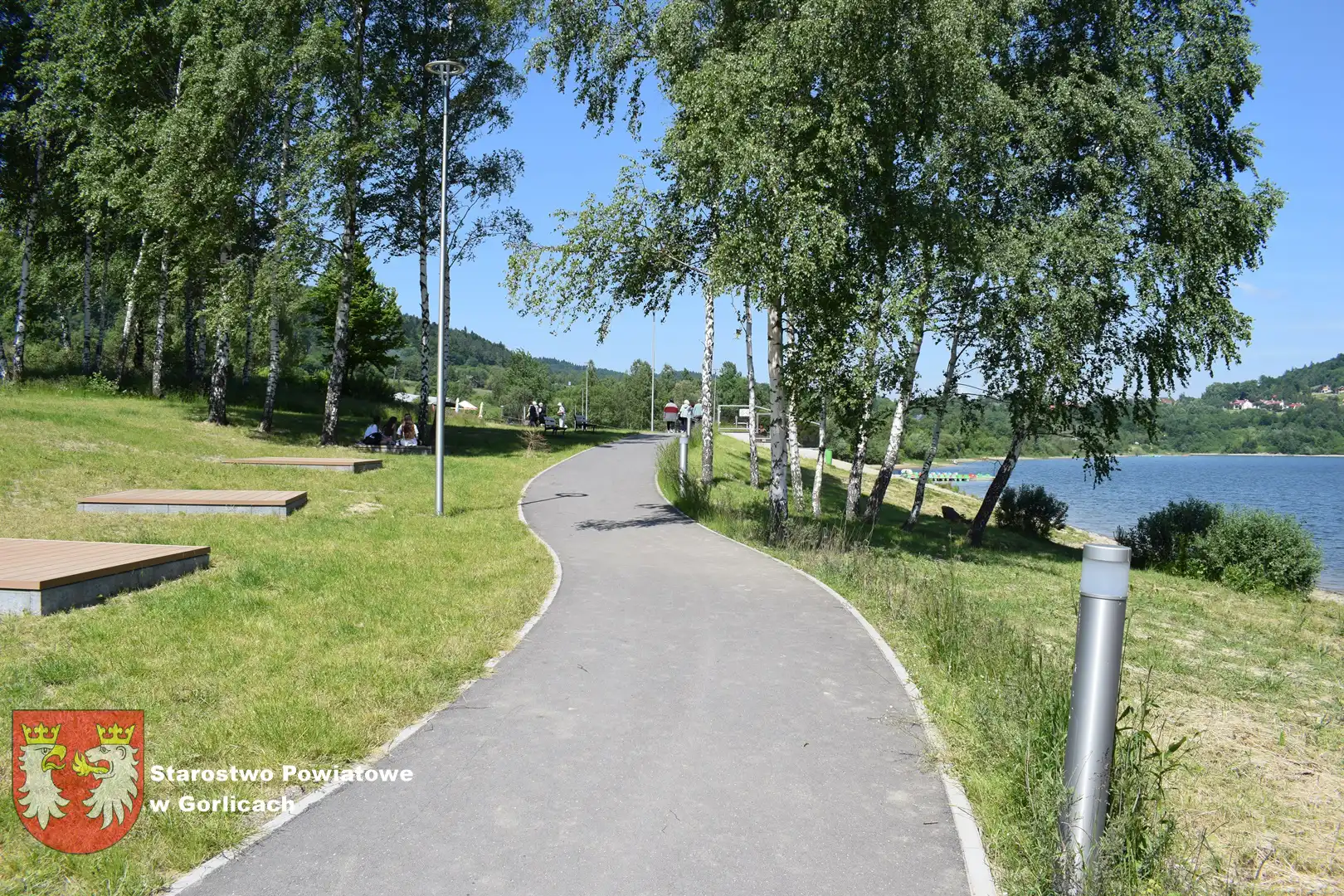 Ścieżki pieszo-rowerowe nad Klimkówką uroczyście otwarte